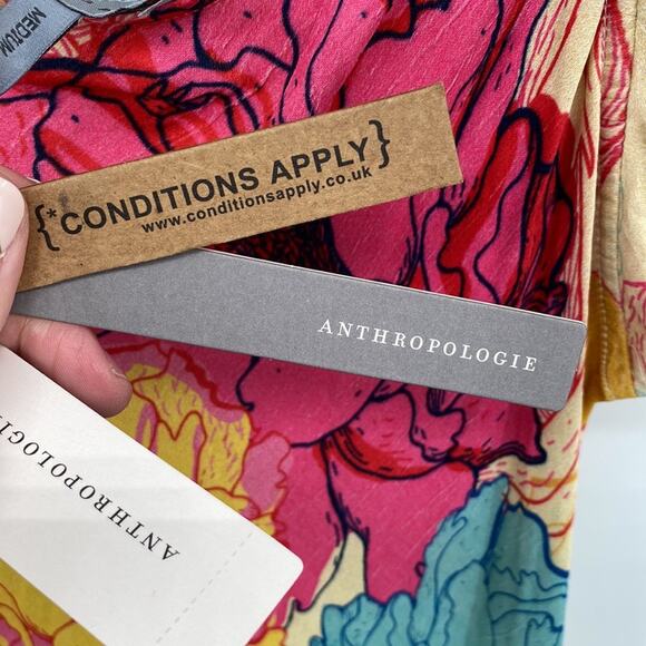 NWT CONDITIONS APPLY Stunning Ruffled Floral Maxi Dress M - Picture 10 of 14